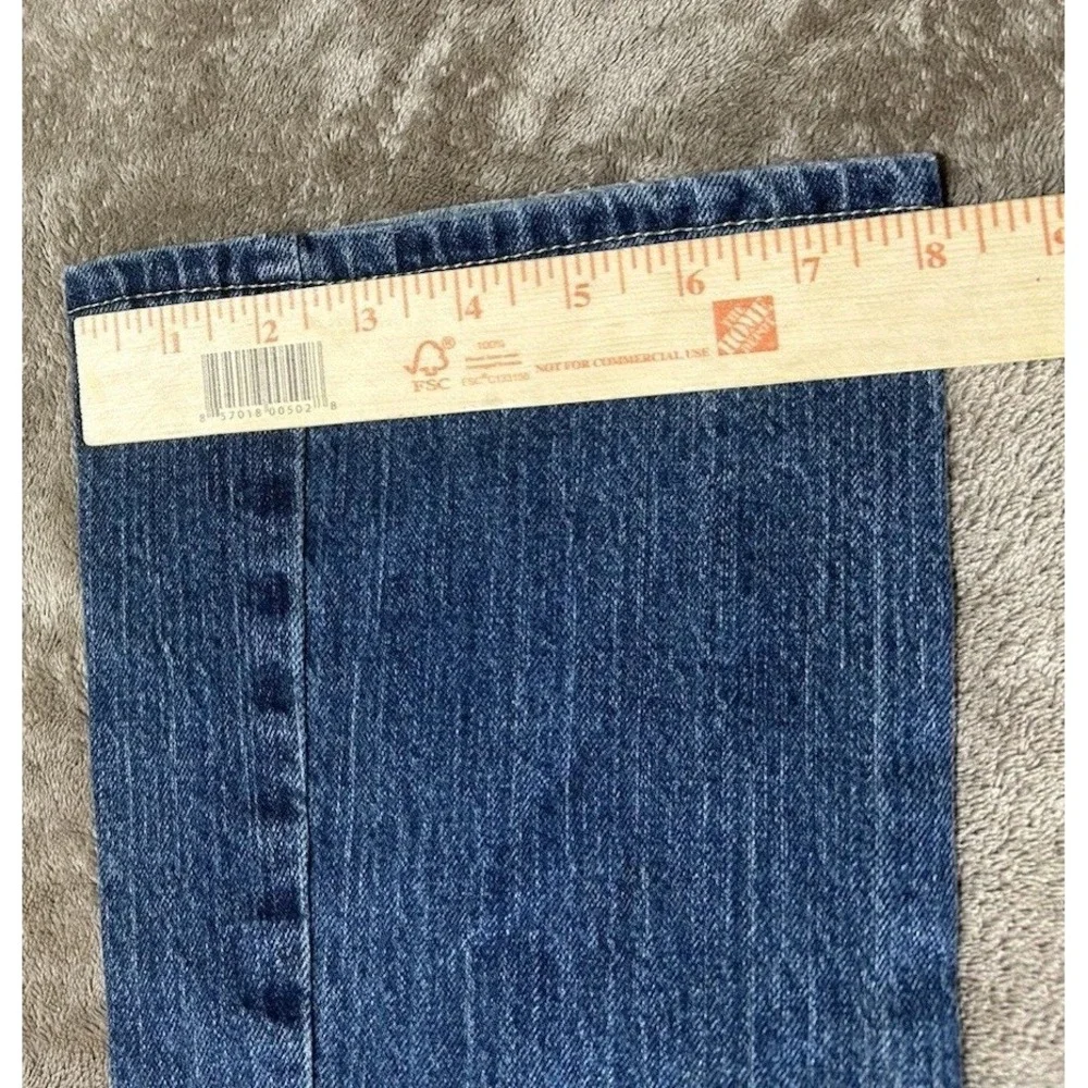 Levi's 517 Stretch Flare Jeans Girls Size 12 Regular Blue Denim Red Tab